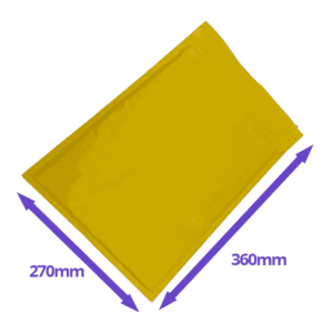 Gold Arofol Envelopes - Size 8 - 270x360mm - Pack Of 100