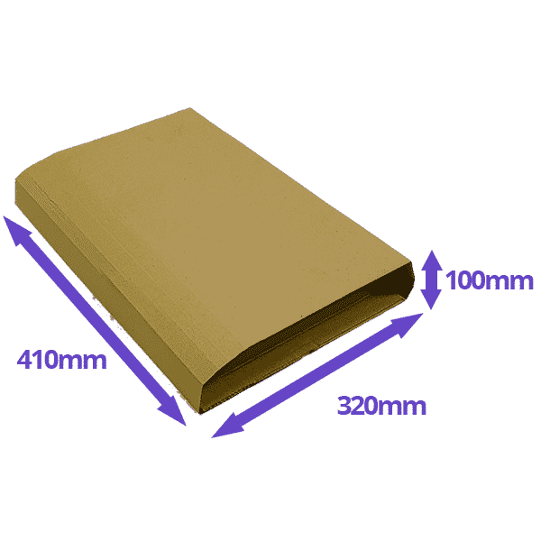 Book Wrap Mailers - 410x320x100mm - Packs Of 25 & 50
