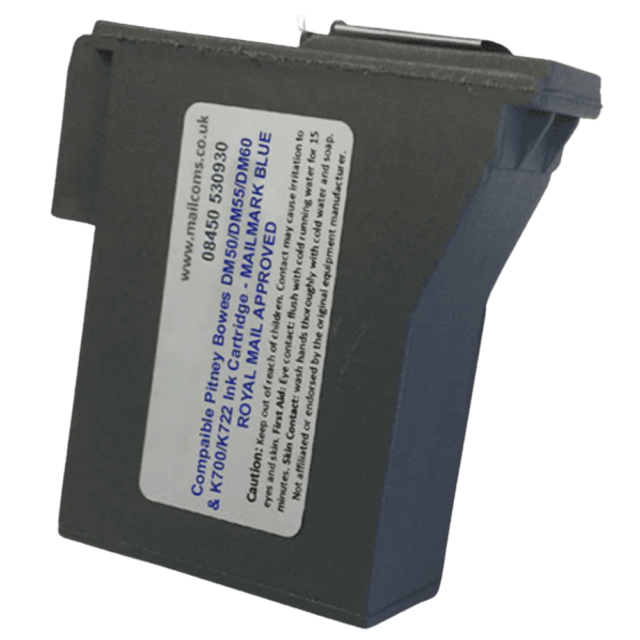 Pitney Bowes DM60 Ink Cartridge & K722 Ink Cartridge – New Compatible Blue