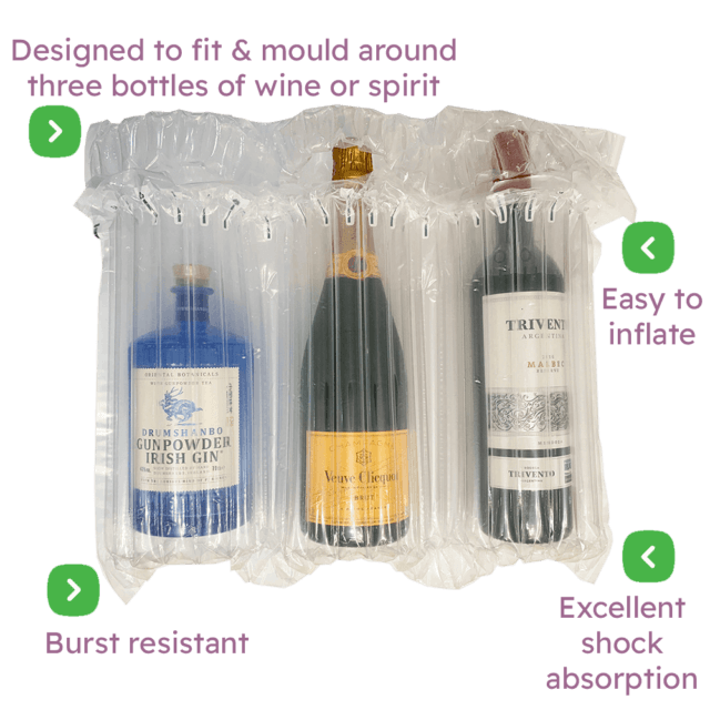 Air Packaging - Triple Bottle Inflatable Packaging
