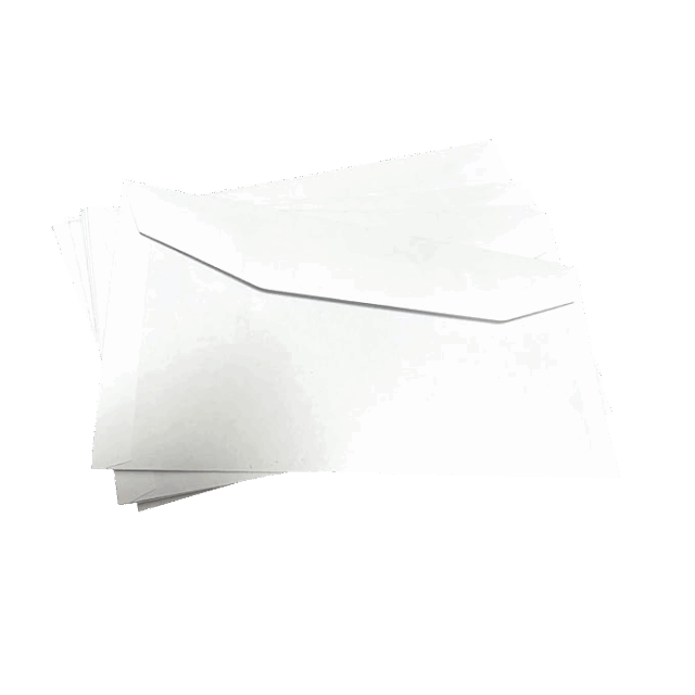White C5+ Gummed Plain Envelopes Rear