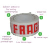 White & Red 'FRAGILE' Packing Tape - 48mmx66m White & Red 'FRAGILE' Packing Tape - 48mmx66m