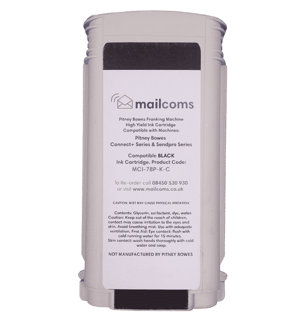 Mailcoms Connect+ 500W / 1000 / 2000 Compatible Black High Capacity Ink Cartridge