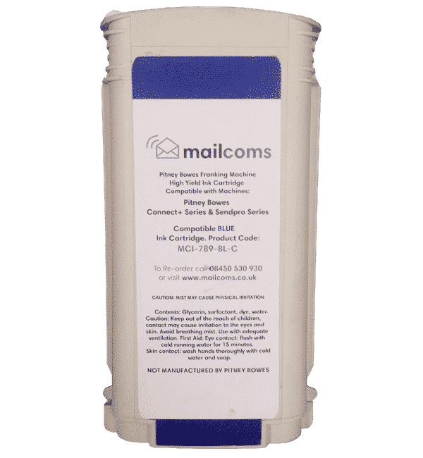 Mailcoms Connect+ 500W / 1000 / 2000 Compatible Blue High Capacity Ink Cartridge
