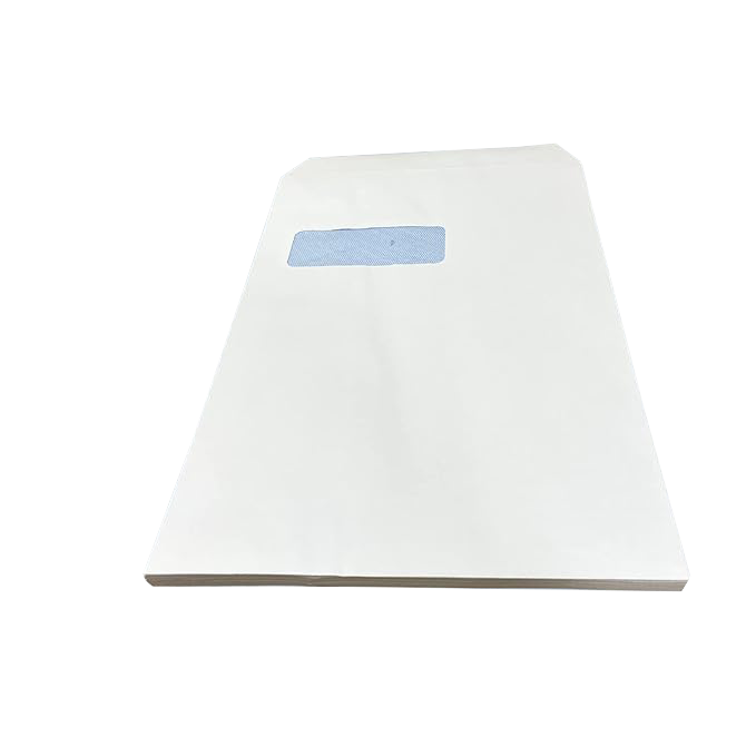 250 White C4 Windowed (40mm x 105mm) Self Seal Envelopes (324mm x 229mm)