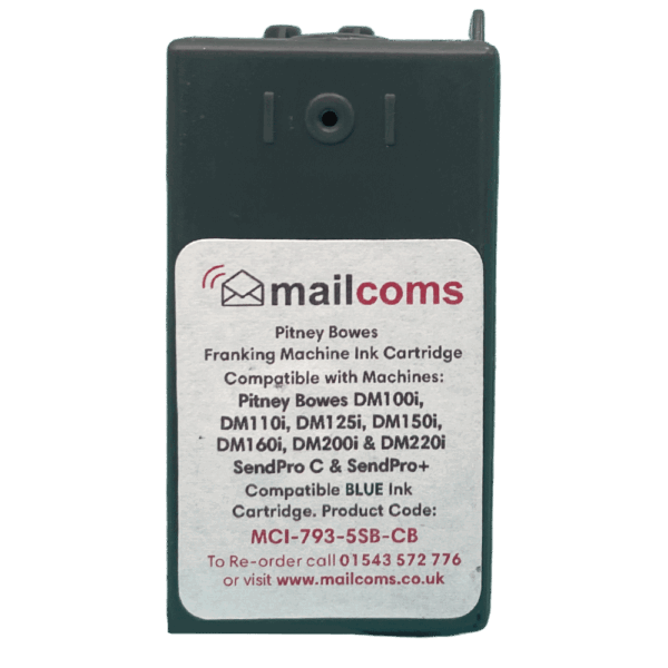 Pitney Bowes SendPro C Ink Cartridge - New Compatible Blue Pitney Bowes SendPro C Ink Cartridge - New Compatible Blue
