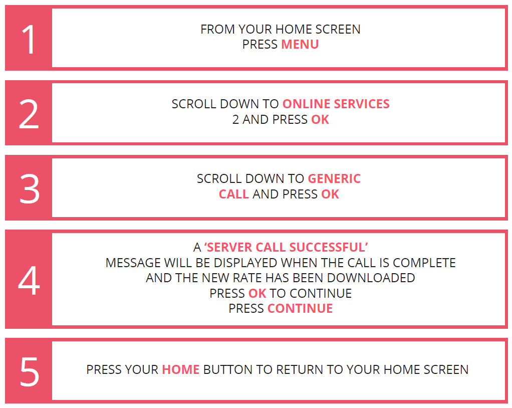 Mailhub / IN360 Rate Change instructions