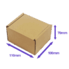 Brown PiP Small Parcel Postal Box - 110x100x70mm - Packs of 10, 25 & 50