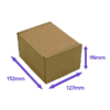 Brown PiP Small Parcel Postal Box - 152x127x95mm - Packs of 10, 25 & 50