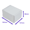 White PiP Small Parcel Postal Box - 152x127x95mm - Packs of 10, 25 & 50