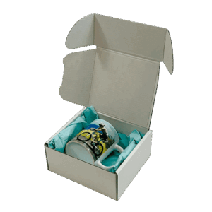 White PiP Small Parcel Postal Box - 160x150x75mm