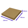 Brown PiP Large Letter Postal Box - 220x190x19mm - Packs of 10, 25 & 50