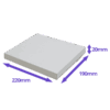 White PiP Large Letter Postal Box - 220x190x20mm - Packs of 10, 25 & 50
