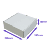White PiP Small Parcel Postal Box - 240x240x80mm - Packs of 10, 25 & 50