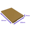 Brown PiP Small Parcel Postal Box - 347x242x19mm - Packs of 10, 25 & 50