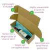 Brown PiP Small Parcel Postal Box - 340x110x110mm Infographic