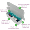 White PiP Small Parcel Postal Box - 340x110x110mm Infographic