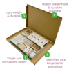 Brown PiP Large Letter Postal Box – 344x235x17mm Infographic