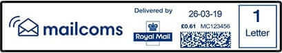Short Franking Machine Label With Return Address Short Franking Machine Label With Return Address