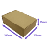 Brown PiP Small Parcel Postal Box - 290x208x95mm