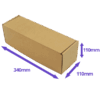Single Bottle Air Packaging Kit - Includes Air Cushioning Bags, Brown Postal Boxes & Hand Pump - Dimensions