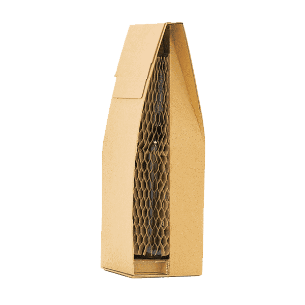Brown Flexi-Hex Pinch Top Box - 120x120x395mm