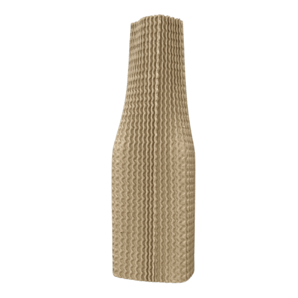 Single Bottle Corrugated Bottle Sleeves Kit – Includes Corrugated Bottle Sleeves & Brown Postal Boxes