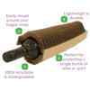Brown Flexi-Hex Bottle Sleeves - 325x35x20mm
