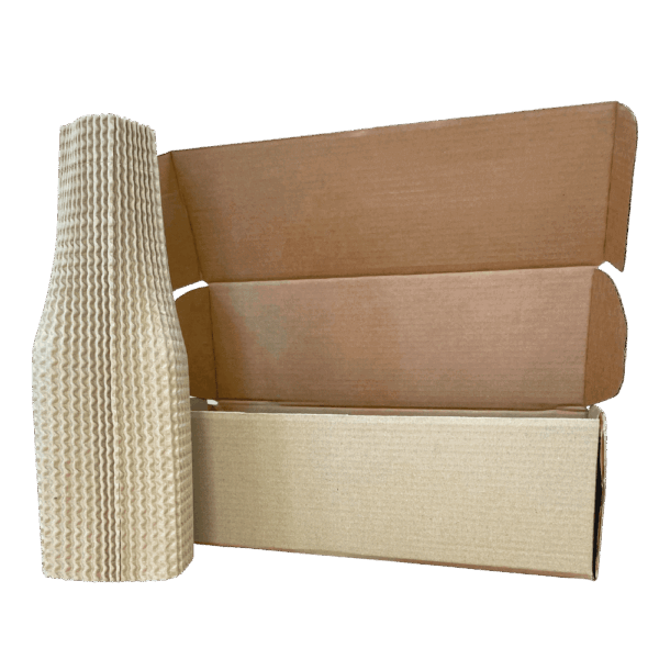 Single Bottle Corrugated Bottle Sleeves Kit – Includes Corrugated Bottle Sleeves & Brown Postal Boxes Single Bottle Corrugated Bottle Sleeves Kit – Includes Corrugated Bottle Sleeves & Brown Postal Boxes
