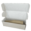 Single Bottle Corrugated Bottle Sleeve Kit – Includes Corrugated Bottle Sleeve & White Postal Boxes
