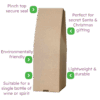 Single Bottle Brown Pinch Top Box - 120x120x395mm
