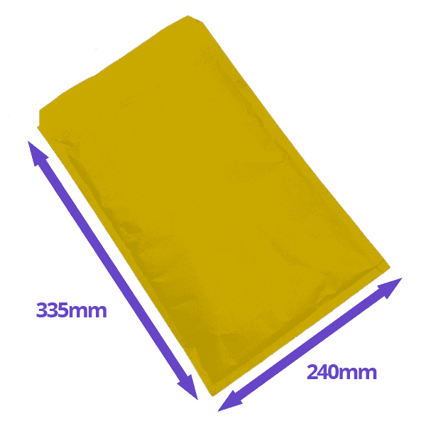 Gold Padded Envelopes / Mailers - 240x335mm