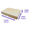 Brown A4 Telescopic Boxes - 301x213x45mm