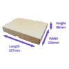 Brown C4 Telescopic Boxes - 337x236x48mm