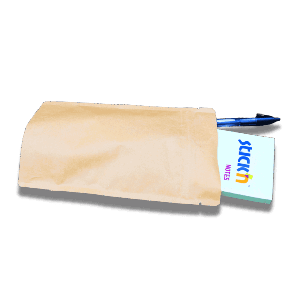 Brown Paper Stand-Up Pouches - 120x200x80mm - Small Gusset Brown Paper Stand-Up Pouches - 120x200x80mm - Small Gusset