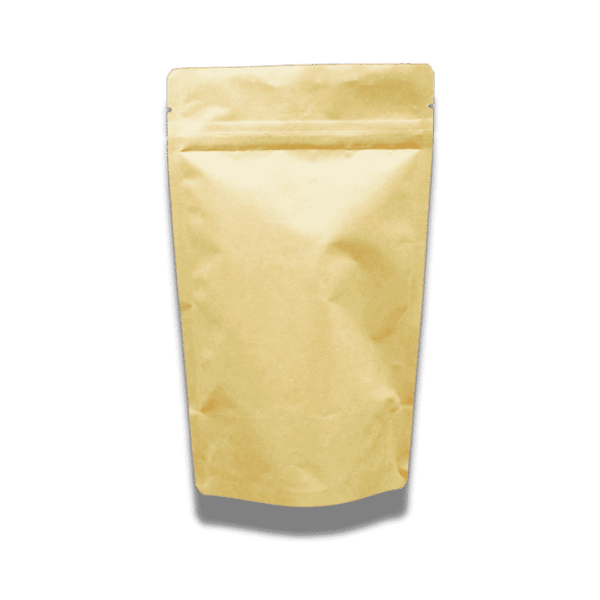 Brown Paper Stand-Up Pouches - 120x200x80mm - Small Gusset Brown Paper Stand-Up Pouches - 120x200x80mm - Small Gusset