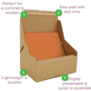 Brown E-Commerce Postal Box - 290x208x95mm Infographic Brown E-Commerce Postal Box - 290x208x95mm Infographic