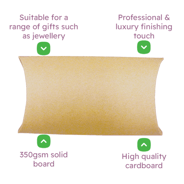 Brown C5 Pillow Boxes & Envelopes - 229x162x35mm Brown C5 Pillow Boxes & Envelopes - 229x162x35mm
