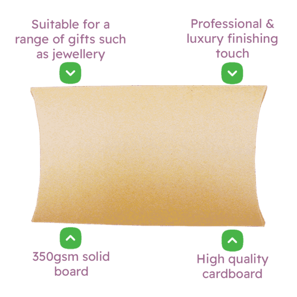 Brown C6 Pillow Boxes & Envelopes - 162x114x35mm Brown C6 Pillow Boxes & Envelopes - 162x114x35mm
