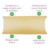 Brown DL Pillow Boxes & Envelopes - 220x110x35mm