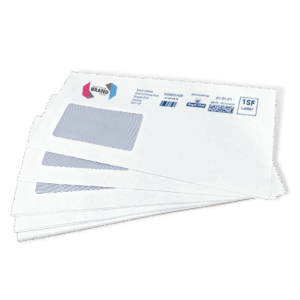 Custom Franking Logo for DL Windowed Self Seal Envelopes (110mm x 220mm) - Box of 1000