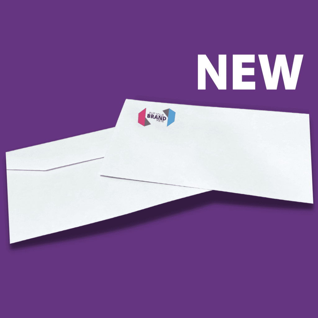 Custom printed franking logo envelopes