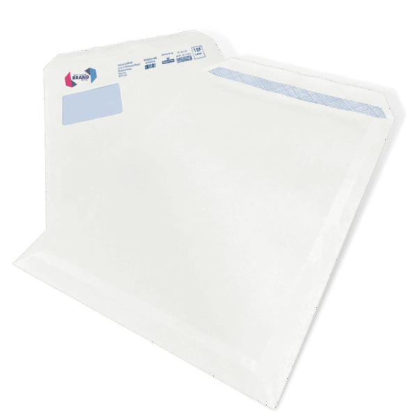 Custom Franking Logo for C4 Windowed Self Seal Envelopes (324mm x 229mm) - Box of 250