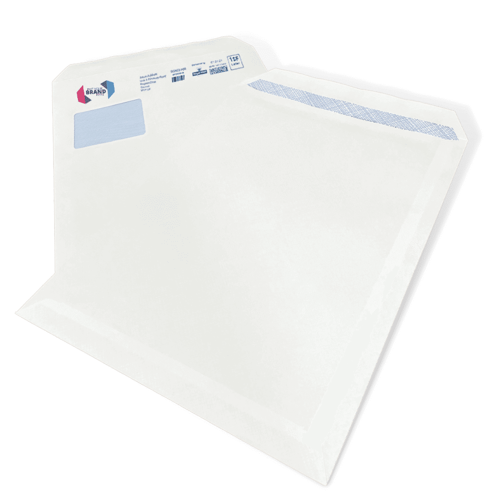 Custom Franking Logo for C4 Windowed Self Seal Envelopes (324mm x 229mm) - Box of 250
