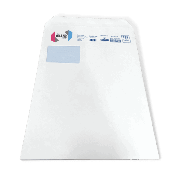 Custom Franking Logo for C4 Windowed Self Seal Envelopes (324mm x 229mm) - Box of 250