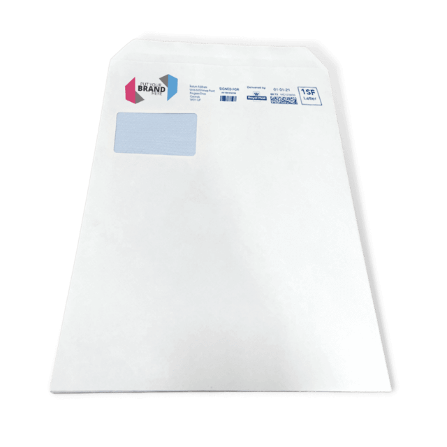 Custom Franking Logo for C4 Windowed Self Seal Envelopes (324mm x 229mm) - Box of 250