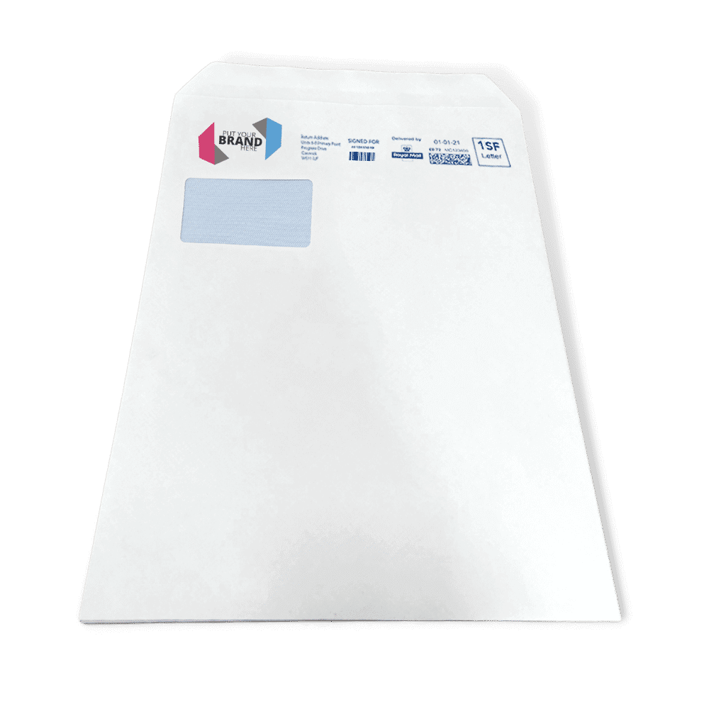 Custom Franking Logo for C4 Windowed Self Seal Envelopes (324mm x 229mm) - Box of 250