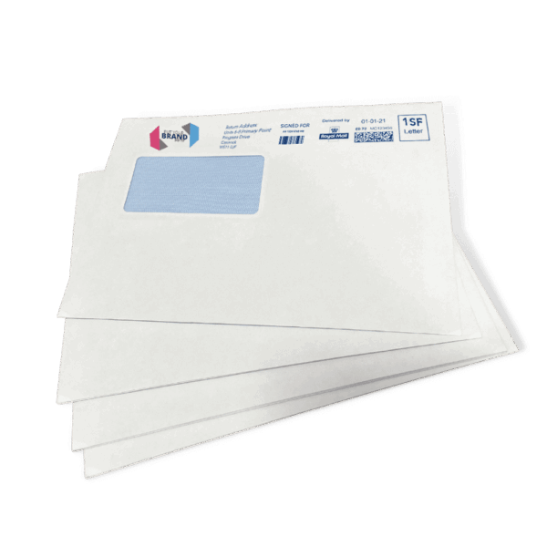 Custom Franking Logo for C5+ High Windowed Folding Inserting Machine Envelopes (162mm x 235mm) - Box of 500