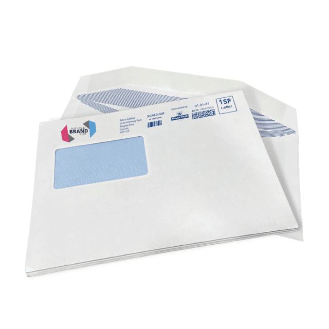 Custom Franking Logo for C5 High Windowed Folding Inserting Machine Envelopes (162mm x 235mm) - Box of 500