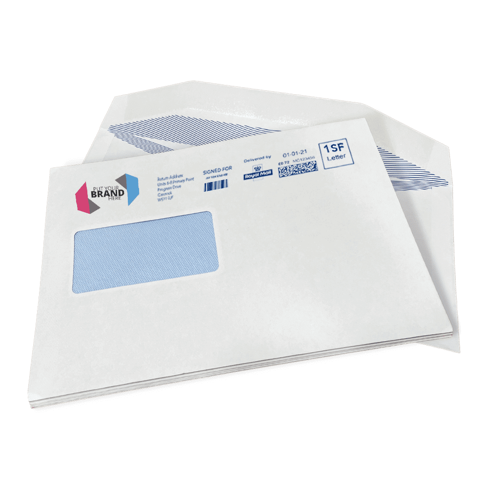 Custom Franking Logo for C5 Windowed Folding Inserting Machine Envelopes (162mm x 235mm) - Box of 500